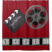 ムービーリール型厚板フィルムストリップ シャワーカーテン (正面)