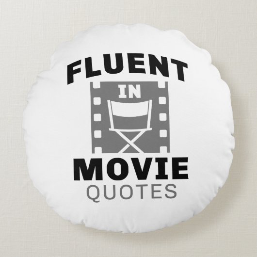 ムービー引用文 ラウンドクッション (正面)