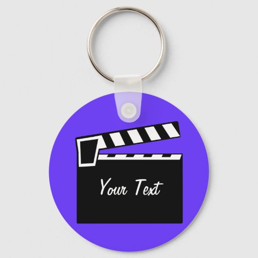 ムービー石板クラッパーボードボード キーホルダー (正面)