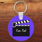 ムービー石板クラッパーボードボード キーホルダー (正面)