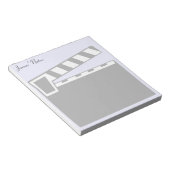 ムービー石板クラッパーボードボード ノートパッド (アングル)