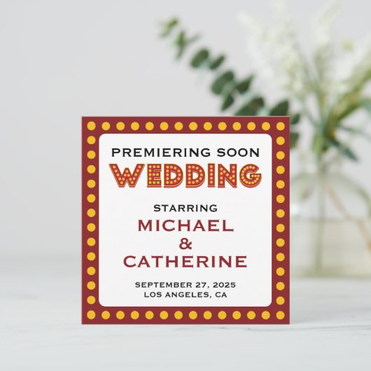 ムービー結婚テーマのマーキー記号の日付の保存 セーブザデート (スタンド正面)