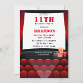 ムービー11バースデーパーティ招待状 (正面)