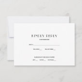 ムービー・フィルム・ストリップ ウェディング RSVP 返信 招待状 (正面)