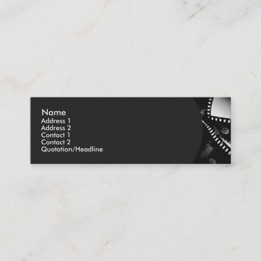 ムービー#1プロファイルカード スキニー名刺 (正面)