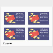 ムービーRectangleステッカーに移動 長方形シール (シート)