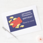 ムービーRectangleステッカーに移動 長方形シール (封筒)