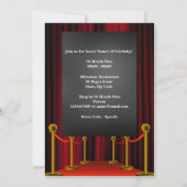 ムービーVIPフォトライトシネマスクリーニングパーティー 招待状 (裏面)