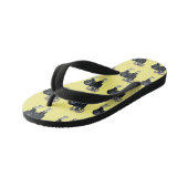 ムーフロン羊の漫画イラストレーション キッズビーチサンダル (アングル)