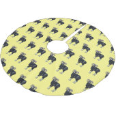 ムーフロン羊の漫画イラストレーション ブラッシュドポリエステルツリースカート (アングル)