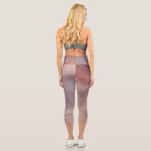 ムーブストラタ |ほこりっぽいピンクとバラ金ゴールド瑪瑙 カプリレギンス (裏面)