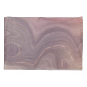 ムーブストラタ |ほこりっぽいピンクとバラ金ゴールド瑪瑙 枕カバー (裏面)