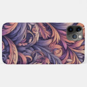 ムーブタウペピンクバイオレットパープルペイズリー模様 Case-Mate iPhoneケース (裏面(横))