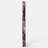 ムーブタウペピンクバイオレットパープルペイズリー模様 Case-Mate iPhoneケース (裏面/左)