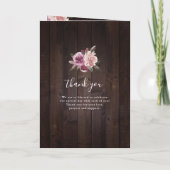 ムーブパープル&桑のフローラ素朴な木結婚の プログラム (裏面)