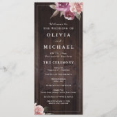 ムーブパープル&桑のフローラ素朴な木結婚の メニュー (正面)