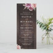 ムーブパープル&桑のフローラ素朴な木結婚の メニュー (スタンド正面)