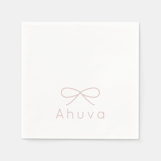 ムーブピクラシックンクのボウカクテルナプキン スタンダードカクテルナプキン (正面)