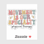 ムーブメントは私たちの専門レトロフィジカルセラピー シール (シート)