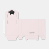 ムーブラックキャット顔ピンクガール誕生日 フェイバーボックス (折り畳みなし)