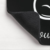 ムーマステキャットヨガマウスパッドブラック マウスパッド (コーナー)