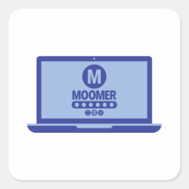 ムーマーのログインステッカー スクエアシール