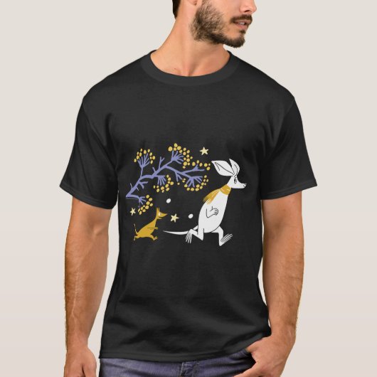 ムーミンとスニフのおばけコミック Tシャツ (正面)