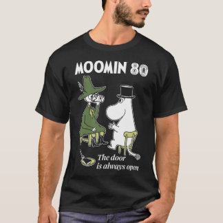 ムーミン谷の冬のゲーム！ムーミントロールが走る Tシャツ