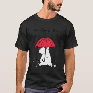 ムーミン雨が降遠くにる Tシャツ