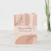 ムームおもしろい誕生日はがきのためのタッチ詩 カード (正面)