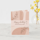 ムームおもしろい誕生日はがきのためのタッチ詩 カード (黄色い花)