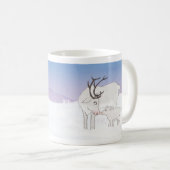 ムームとベビートナカイのクリスマスマグ コーヒーマグカップ (正面右)