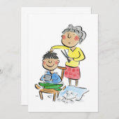 ムームの散髪 招待状 (正面/裏面)