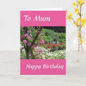 ムームの誕生日カード カード (黄色い花)