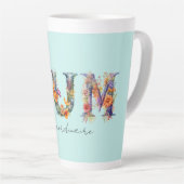 ムームエクストラナディールフローラタイポグラフィ カフェラテマグ (右アングル)