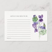 ムームエレガントフローラシャワー用バイオレットアドバイス エンクロージャーカード (正面)