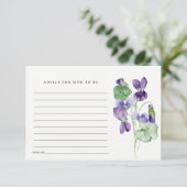 ムームエレガントフローラシャワー用バイオレットアドバイス エンクロージャーカード (スタンド正面)