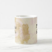 ムームズコーヒーピンクと金ゴールドグリッターマグカップ コーヒーマグカップ (中央)