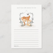 ムームディアファウンフローラアドバイスマムベビーシャワー エンクロージャーカード (正面)