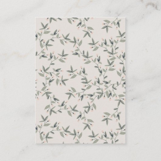 ムームディアファウンフローラクレストブック赤ちゃんシャワー エンクロージャーカード (裏面)