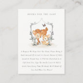 ムームディアファウンフローラクレストブック赤ちゃんシャワー エンクロージャーカード (正面)