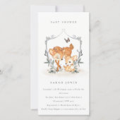 ムームディアファウンフローラクレストベビーシャワー招待状 サンキューカード (正面)