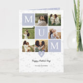 ムームフォトスクエアジルドモノグラムパーソナライズされたと シーズンカード (正面)