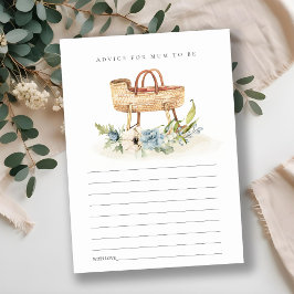 ムームフローラシャワー用ブルーアドバイスバシネット エンクロージャーカード