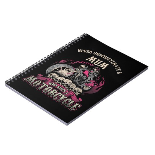 ムームママバイクもしくは自転車に乗る人チックレディーネーブンモーター ノートブック (左側)