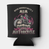 ムームママバイクもしくは自転車に乗る人チックレディーネーブンモーター 缶クーラー (裏面)