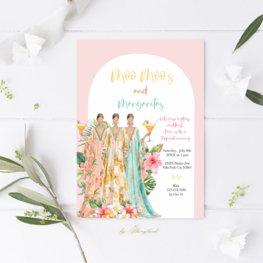 ムームーとマルガリータのトロピカルパーティ 招待状