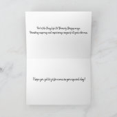 ムーム乳母車ランナー誕生日カード カード (内部)