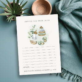 ムーム子供部屋シャワー用グリーンアドバイス エンクロージャーカード