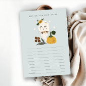 ムーム幽霊シャワー用ハロウィーンアドバイス エンクロージャーカード